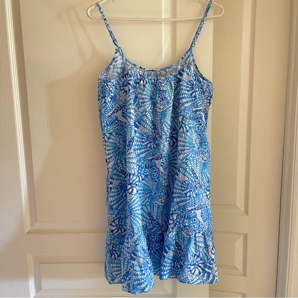 Lilly Pulitzer Jaydan Linen Dress By the Seashore Size Small - Picture 2 of 13